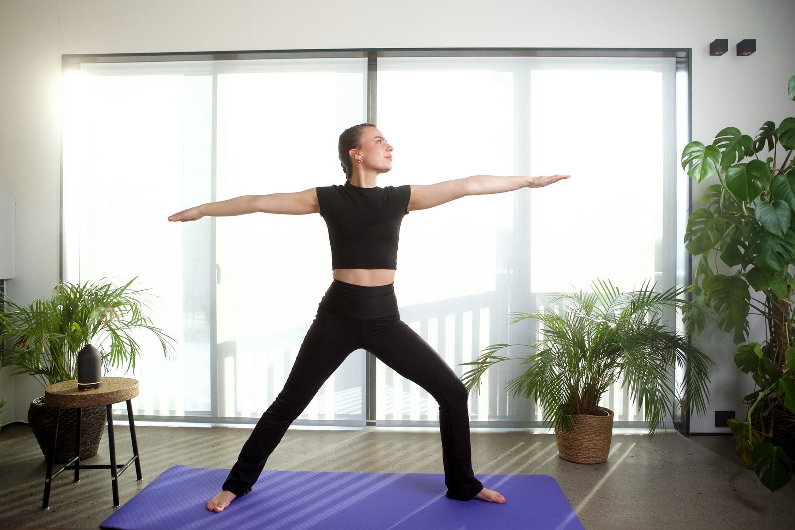 Alte abgenutzte Yogamatte im Vergleich